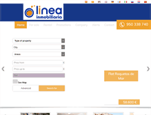 Tablet Screenshot of lineainmobiliaria.es